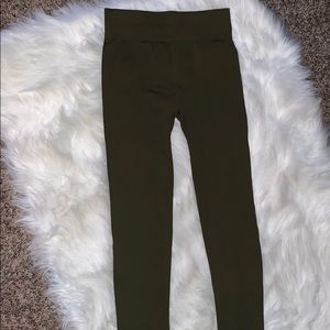 Olive green high waisted leggings